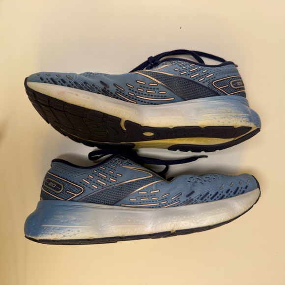 Brooks Women's Glycerin 20 Blue/White Running Shoes Sneaker Size 9.5B Activewear - Picture 14 of 16